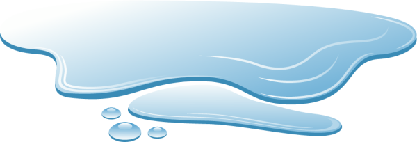 Лужа без фона