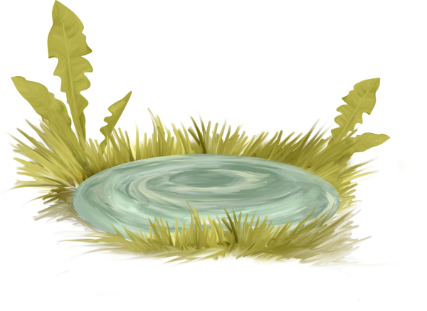 Лужа на прозрачном фоне