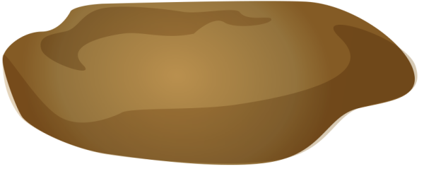 Грязная лужа на прозрачном фоне