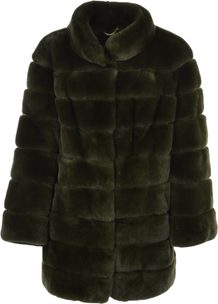 Норковая шуба на прозрачном фоне