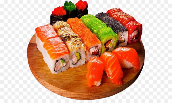 Роллы на прозрачном фоне