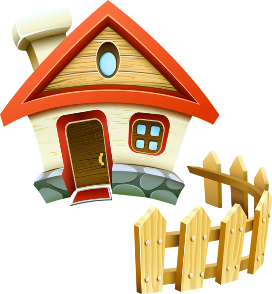 Домик мультяшный