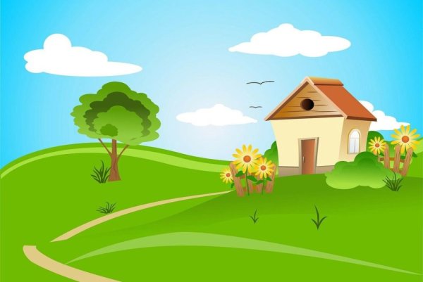 Домик мультяшный