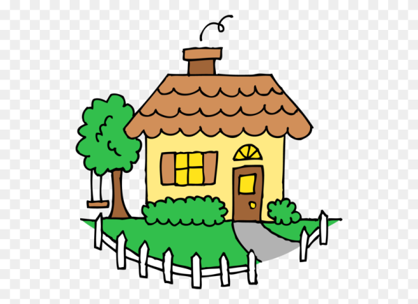 Маленький домик рисунок