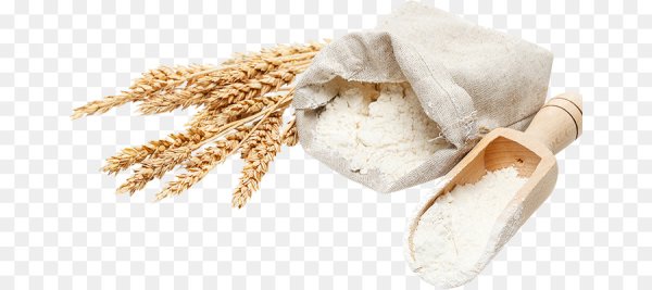 Мука на белом фоне