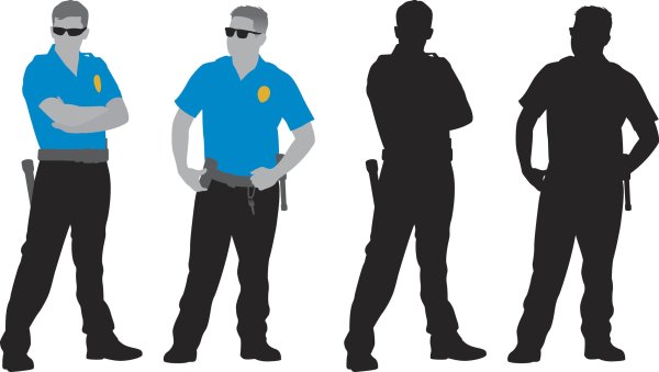 Полицейский рисунок