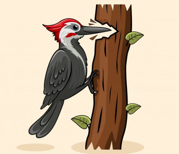 Дятел для детей