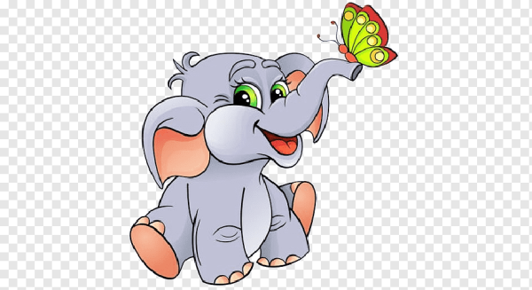 Слонёнок мультяшный