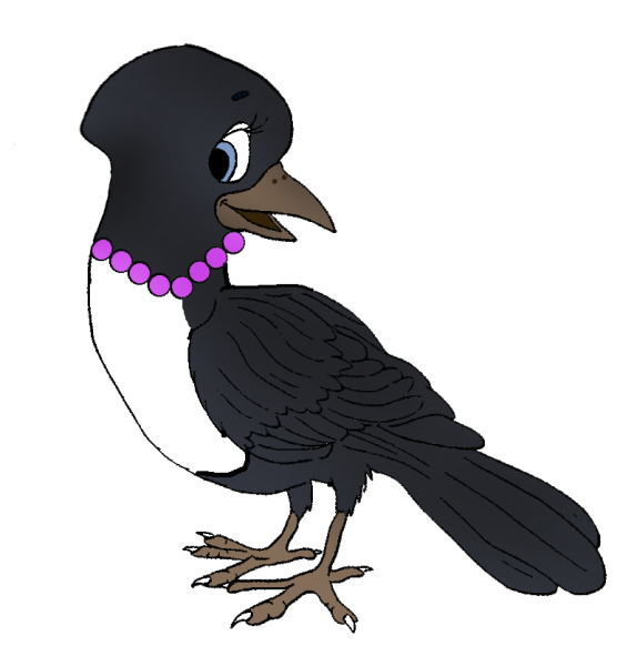 Сорока мультяшная