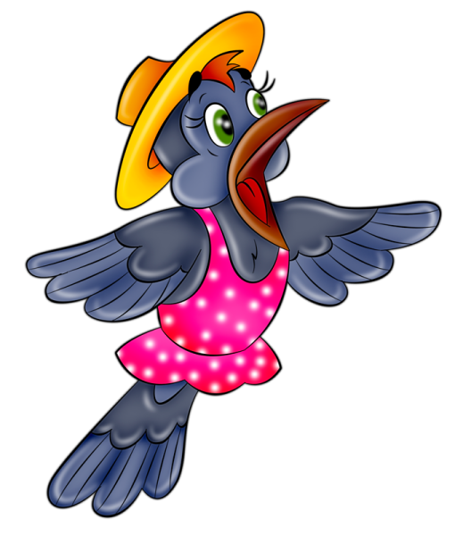 Сорока на прозрачном фоне