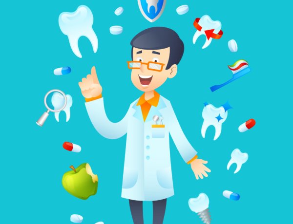 Зубик с щеткой