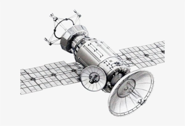Космический аппарат на прозрачном фоне