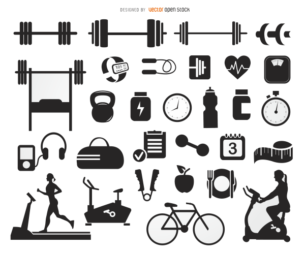 Иконки для тренажерного зала