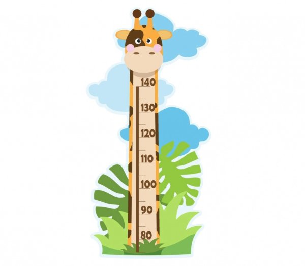 Наклейка измеритель роста