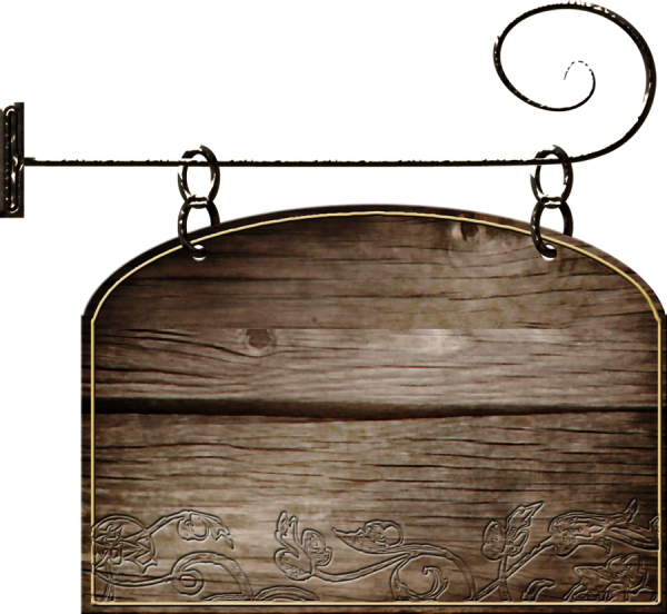 Деревянная вывеска