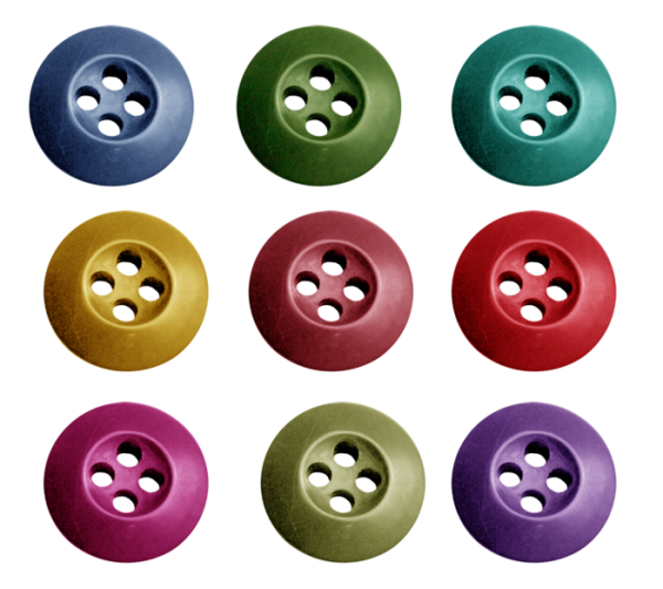 Пуговица на белом фоне