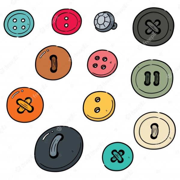 Пуговицы векторные