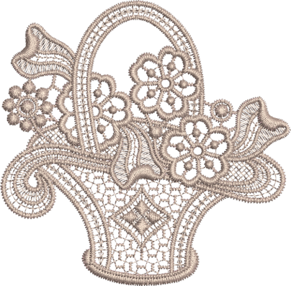 Кружева Машинная вышивка
