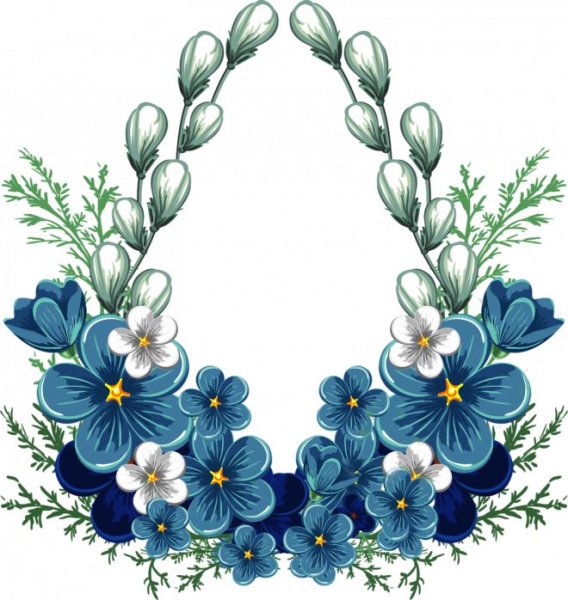 Незабудки орнамент