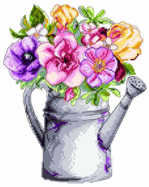 Матренин Посад арт.28х37 - 1903 букет в лейке