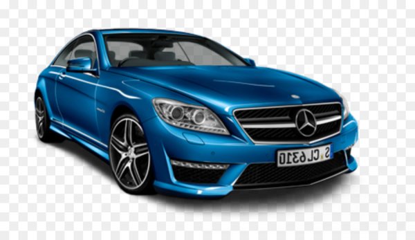 Машина Мерседес на белом фоне