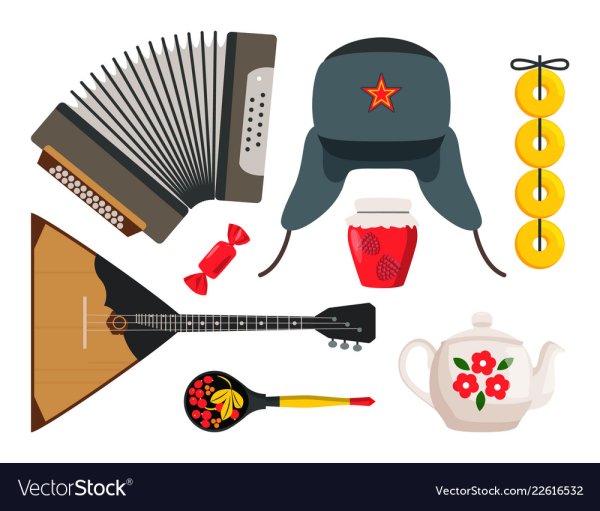 Балалайка и гармонь нарисовать