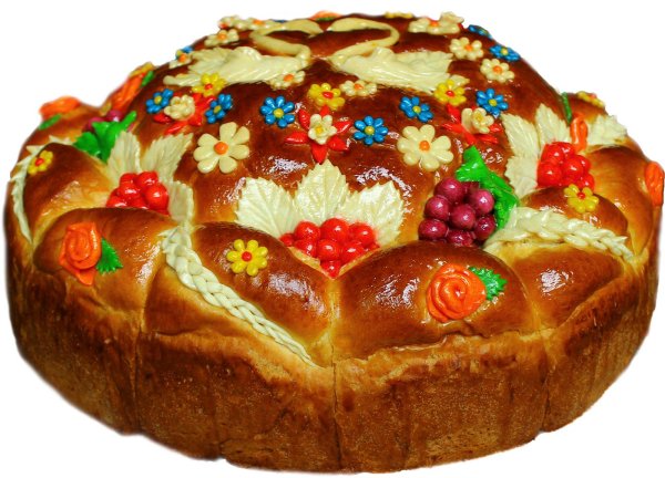 Каравай на прозрачном фоне