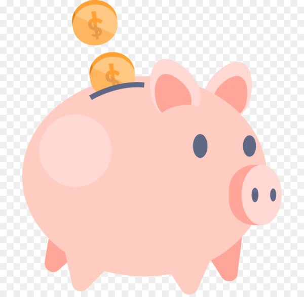 Свинья копилка мультяшная