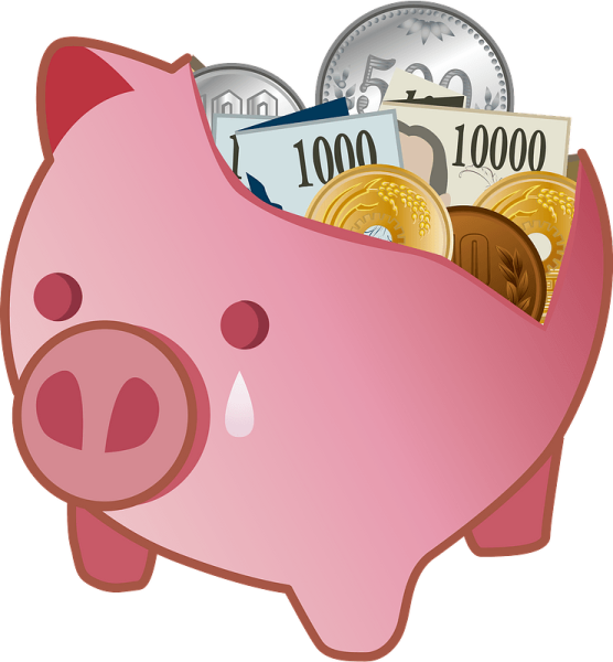 Свинья копилка клипарт