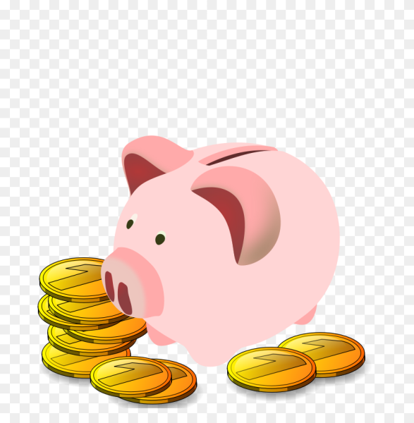 Копилка на прозрачном фоне