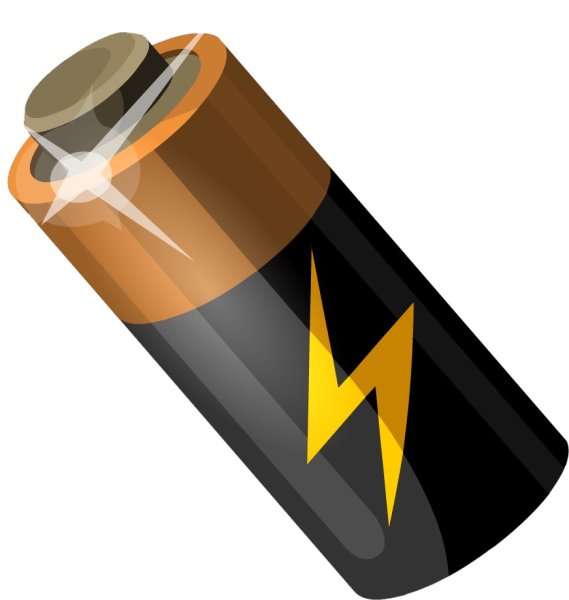 Батарейки на белом фоне