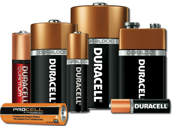 Батарейки Дюрасел разные
