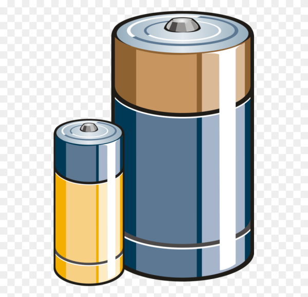 Батарейки на белом фоне