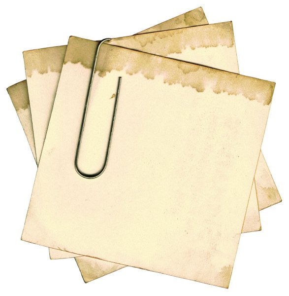 Записка на прозрачном фоне