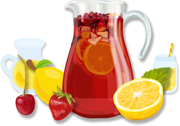 Фруктовый чай в графине