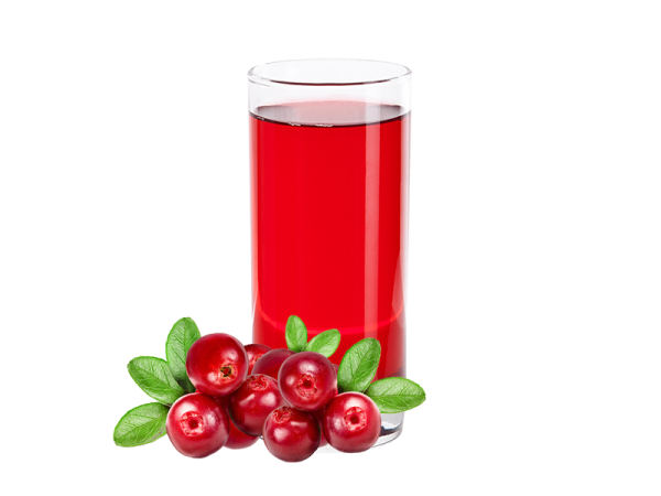 Клюквенный морс в стакане