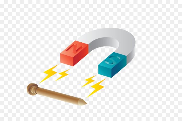 Магнит притягивает