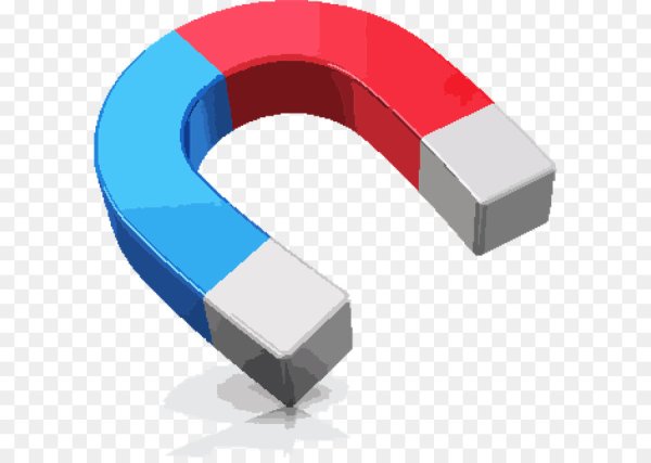 Магнит на белом фоне