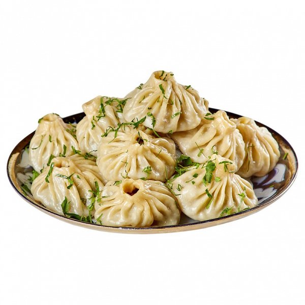 Манты на тарелке