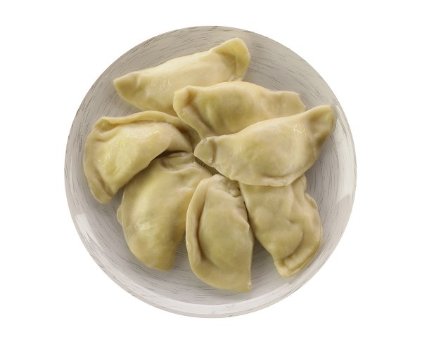 Манты на белом фоне