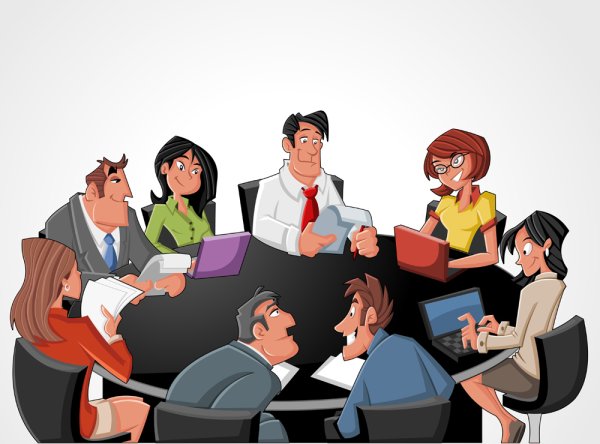 Совещание мультяшный