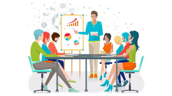 Совещание иллюстрация