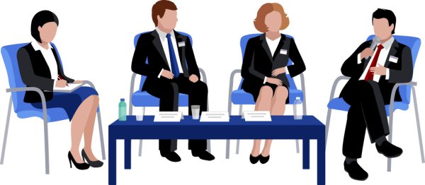 Деловая беседа иллюстрации