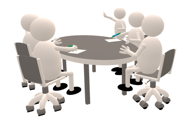 Человечки за круглым столом