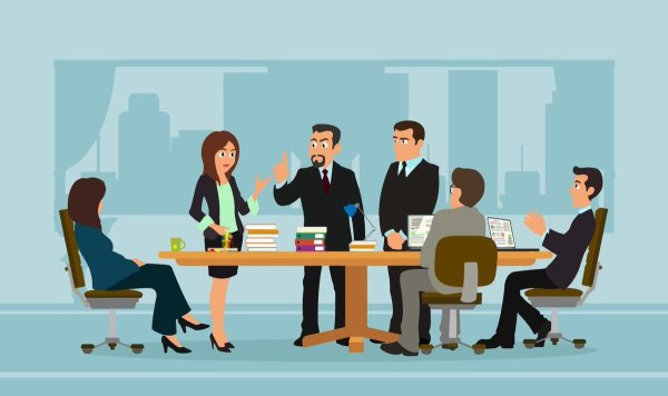 Деловые переговоры мультяшная