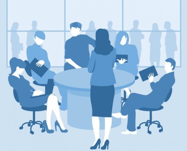 Совещание иллюстрация