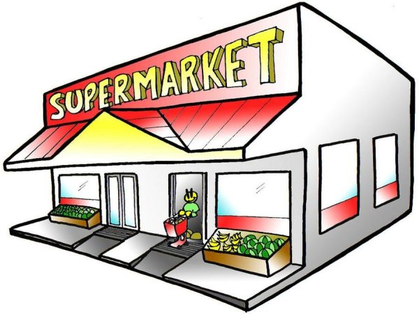 Нарисовать продуктовый магазин