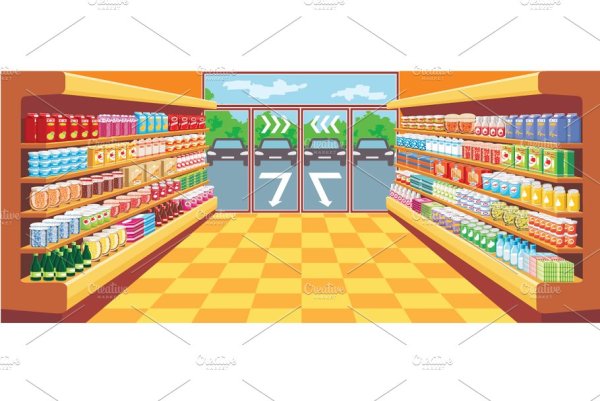 Продуктовый магазин мультяшный