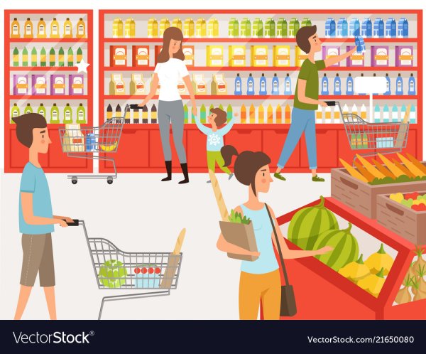 Супермаркет иллюстрация