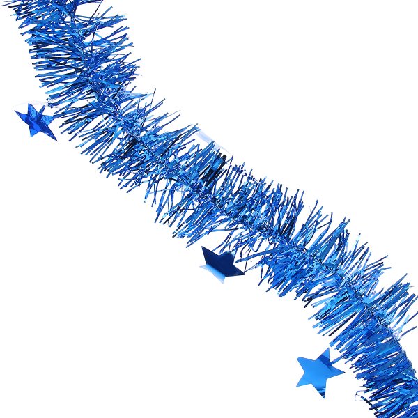 Новогодняя мишура на прозрачном фоне